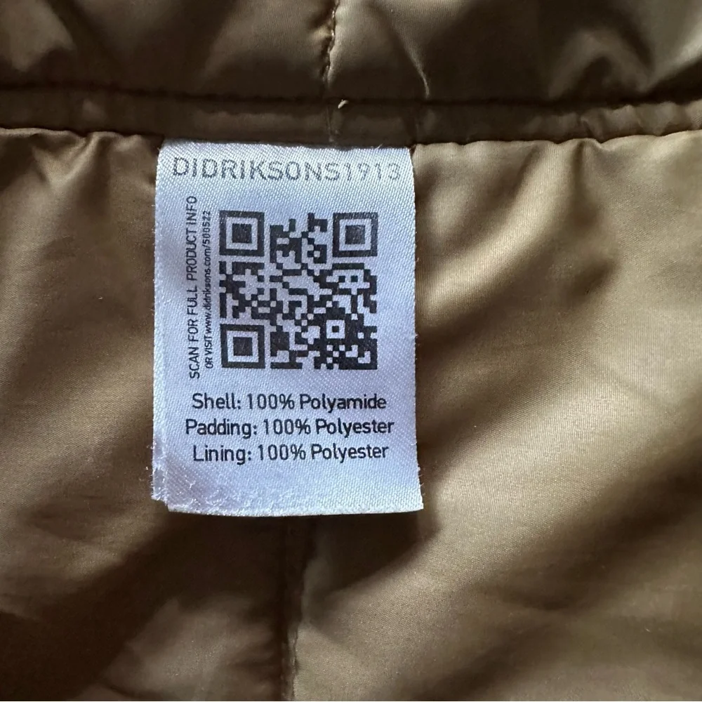 DIDRIKSONS Black Parka Winter‎ Jacket Waterproof Sherpa Lined Size 14-16